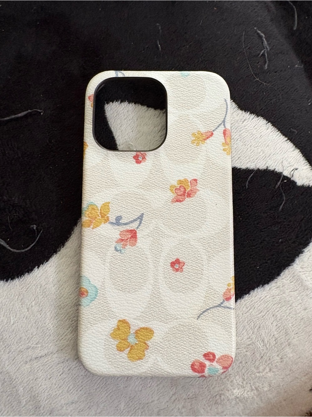 Coach White Floral iPhone Case with Pastel Blossom Print IPhone 13 PRO